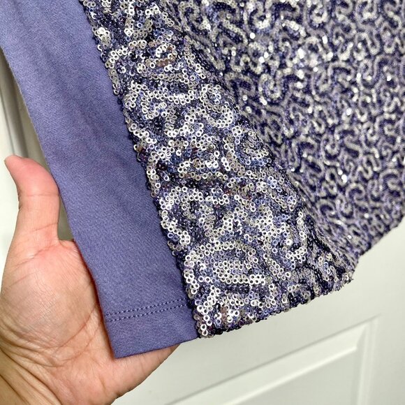 By Chicos Shimmering Lavender Sequin Tank Top in Lavander Size 3 / US XL - Picture 5 of 9